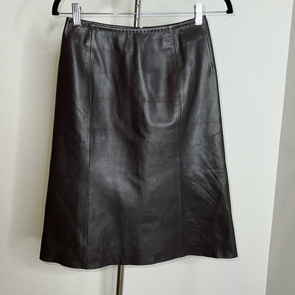 Silver Spoon Leather Skirt